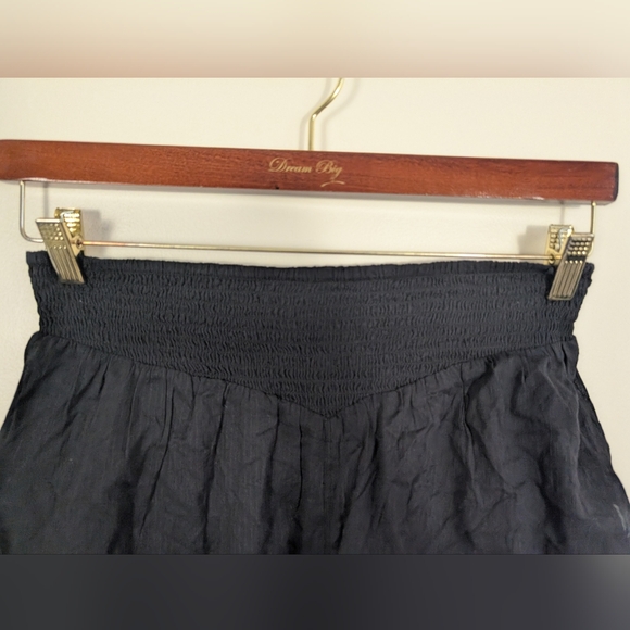 Free People Lucky In Love Black Cotton Lightweight Sheer Pajama Shorts New! - Picture 3 of 7